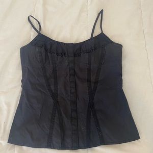 Black corset top Armani exchange XS